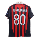 Ac Milan Ronaldinho Embroidery Retrô Jersey  - Collection